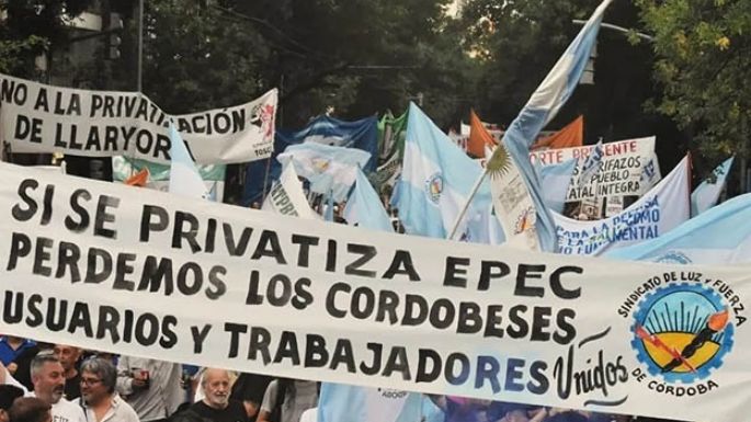 El gremio busca impugnar la “privatización” de Llaryora