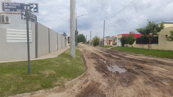 Quejas por el estado de calles de dos barrios