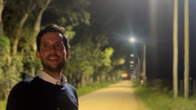 Inauguraron luminarias en barrio Portal del Sur