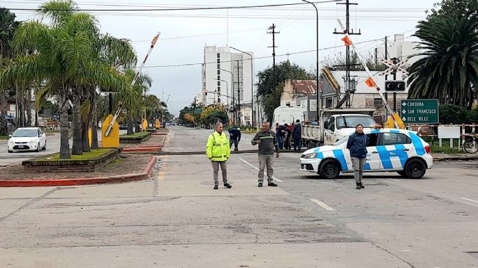 Corte sobre las vías en el Vélez Sarsfield