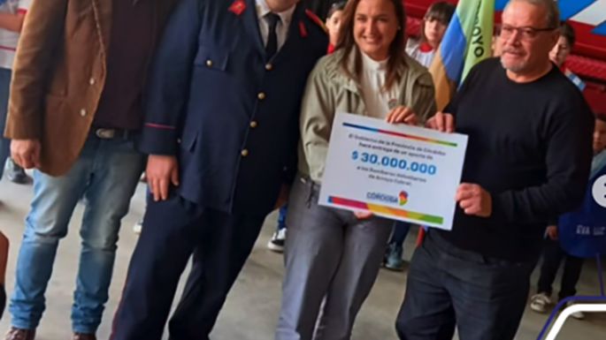 Dieron aportes a los Bomberos