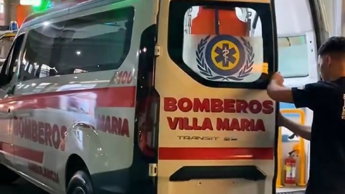 Cayó de la moto y tiene una grave lesión