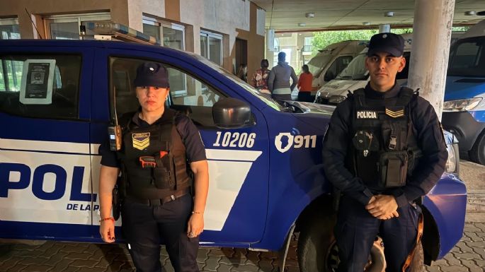 Policías salvaron a una beba de 23 días