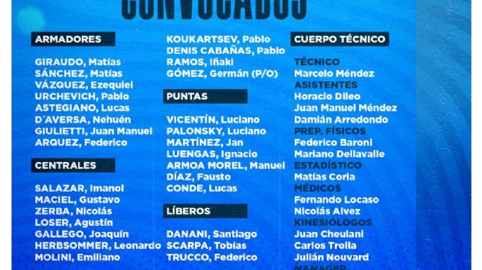 Dos villamarienses fueron convocados al plantel superior de vóley