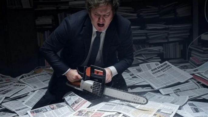 Javier Milei, como loco en las redes contra el periodismo en el Día del Trabajador