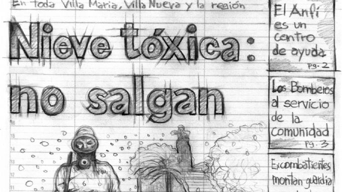 “No salgas... Mirá por la ventana. Afuera está pasando algo raro...”