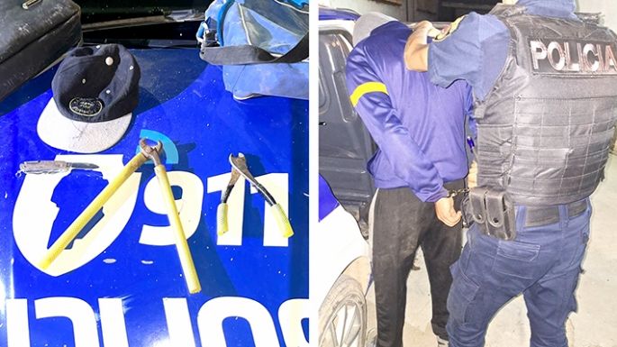 Llevaba escondidos un cúter, una pinza y un cortacandados