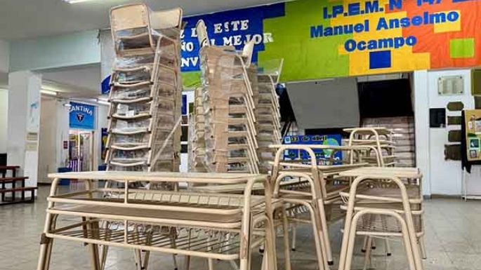 Nuevo mobiliario en el IPEM 147