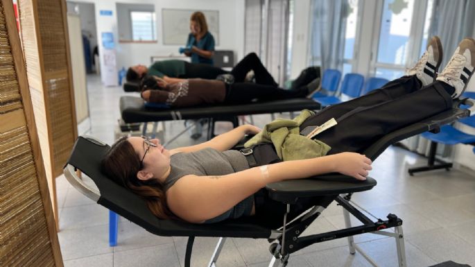 Se lleva adelante una donación voluntaria de sangre y médula ósea