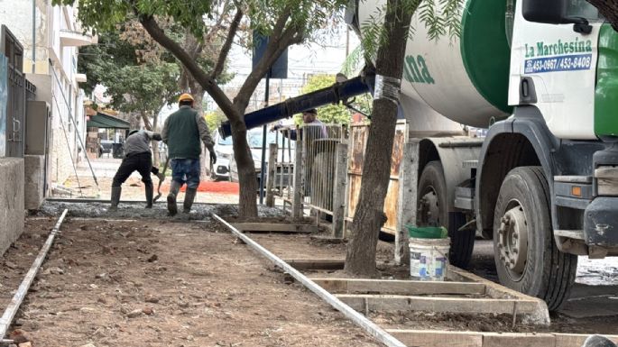 Reacondicionaron veredas de dos escuelas