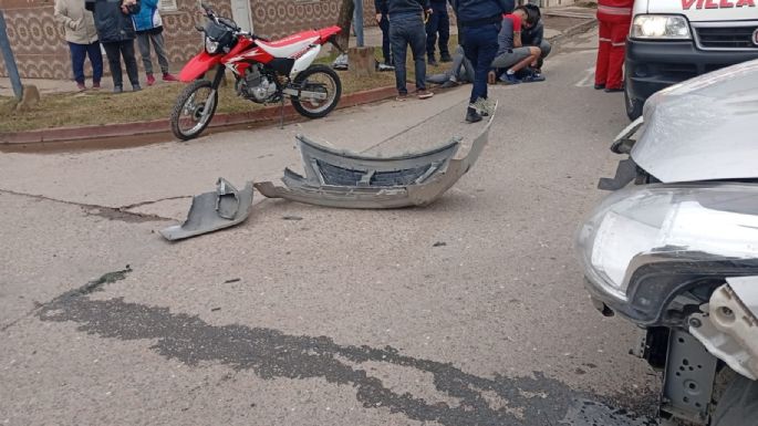 Otra caída de moto con resultado grave, después del mediodía