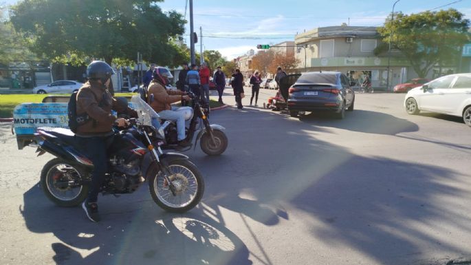 Una motociclista herida en el bulevar España