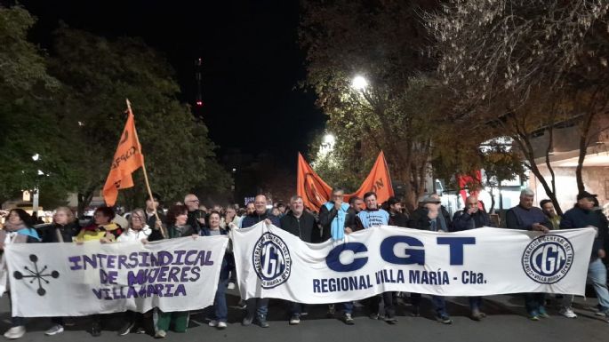 Movilización "en defensa de la democracia" en Villa María