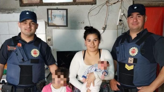 Una beba fue rescatada por policías cuando se estaba ahogando
