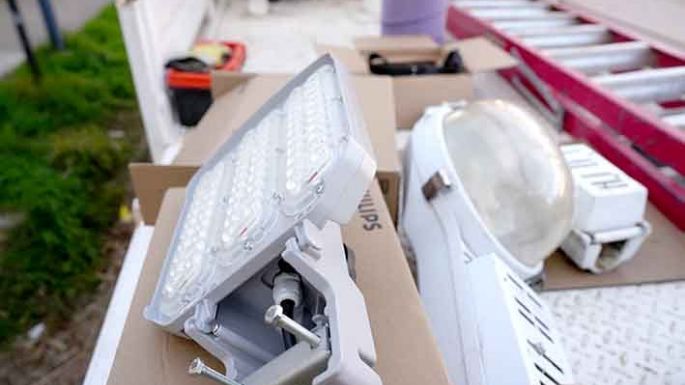 Instalación de luces led