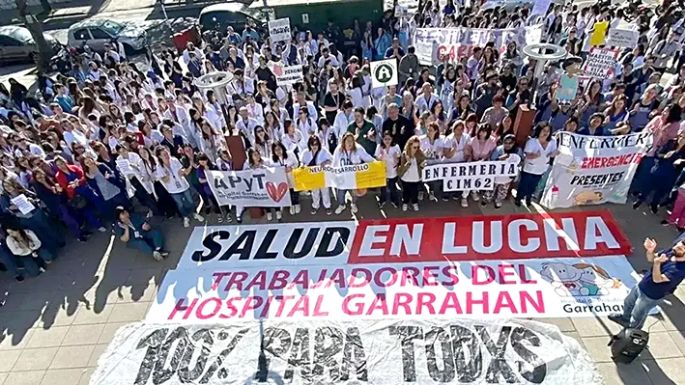 Trabajadores del Garrahan siguen la lucha