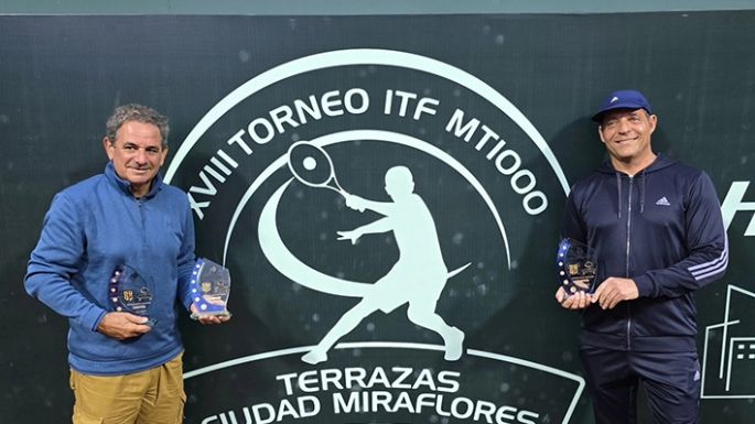 Marcelo Ingaramo festejó en singles y en dobles en Perú