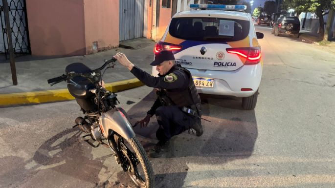 En un control aleatorio detectan moto robada