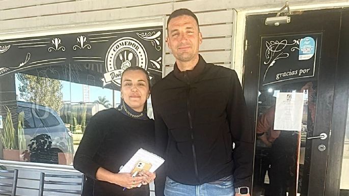 Scaloni pasó por Tío Pujio y almorzó junto a su familia