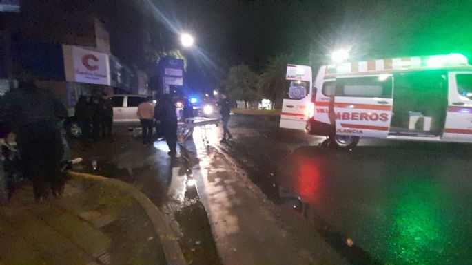 Dos jóvenes resultaron heridos tras chocar a bordo de una moto