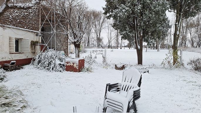 La nieve sobresalió en varias localidades