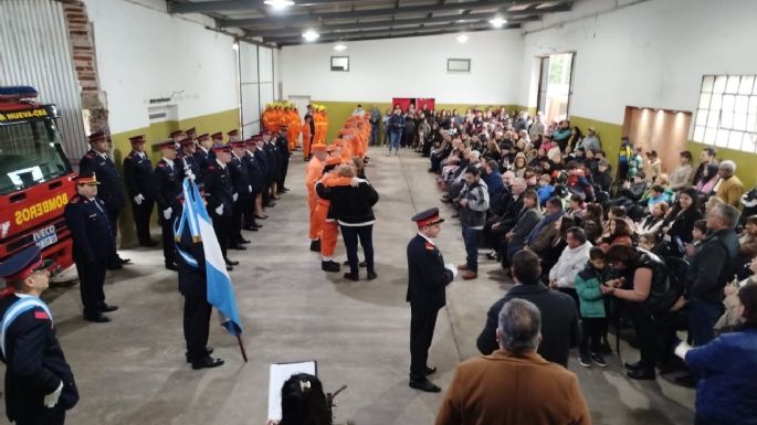 Día del Bombero en Villa Nueva: celebración y 15 nuevos integrantes