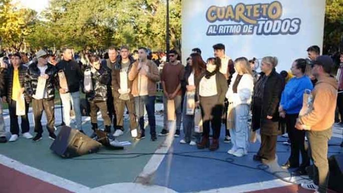 Se celebró el cuarteto a todo ritmo y con gran asistencia