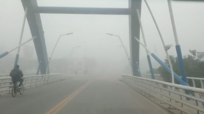 La semana comenzó con una espesa neblina