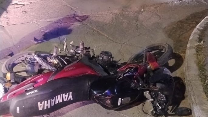 Un motociclista con lesiones graves al chocar en la exruta pesada