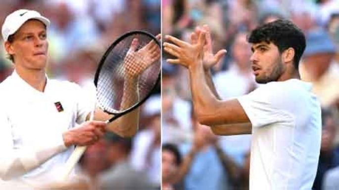 Jannik Sinner y Carlos Alcaraz  son finalistas en Wimbledon