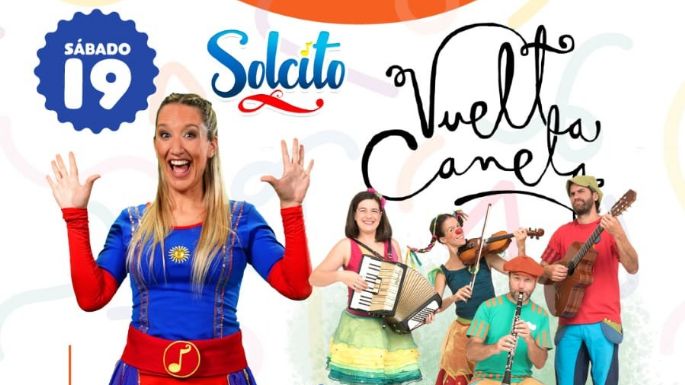 Fiesta Infantil: actuarán Soy Solcito y el grupo Vuelta Canela