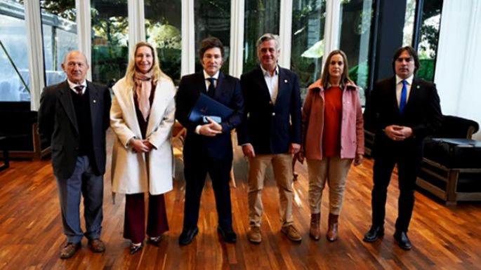 Milei ratificó que no hay baja de las retenciones