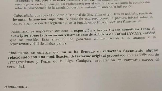 Ferreyra desmintió al Tribunal de la Liga: sostuvo la roja a Berardo
