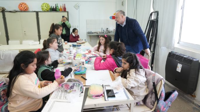 Instalaron calefactores y luces led en las Bellas Artes