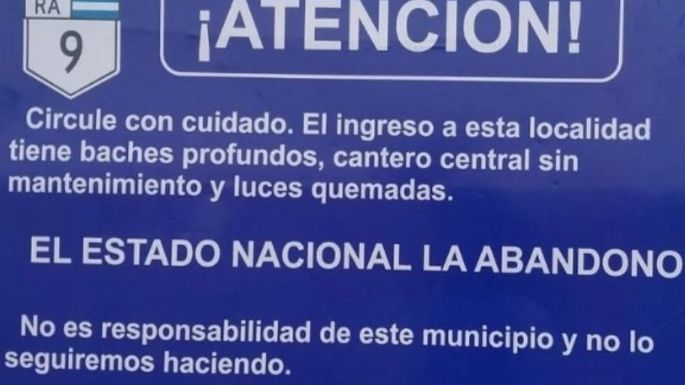 El particular mensaje del municipio de San Marcos Sud que apunta hacia Milei