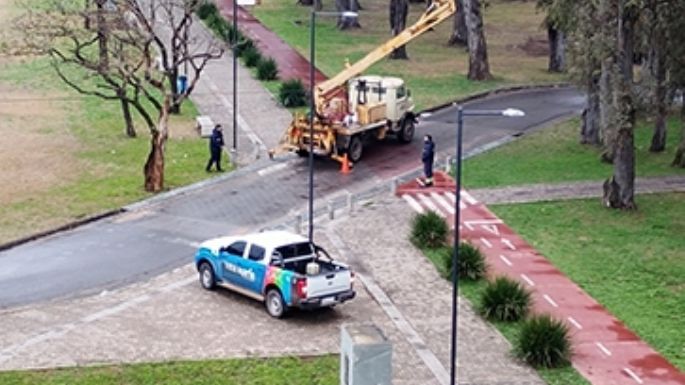 Hay luces luego del vandalismo