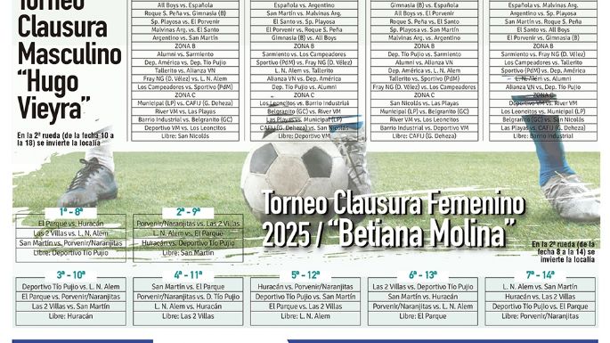 El Baby definió el fixture del Clausura