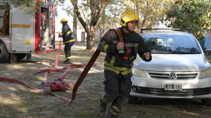Simulacro de evacuación en el Hogar Municipal de Ancianos