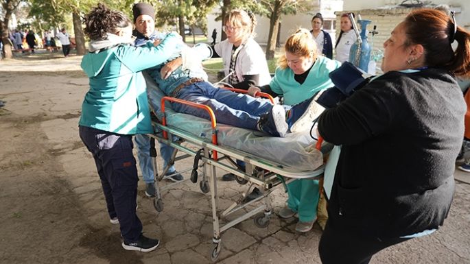 Simulacro en el Hogar de Ancianos: es mejor prevenir