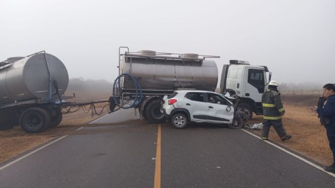 Murió una mujer en un choque en la ruta