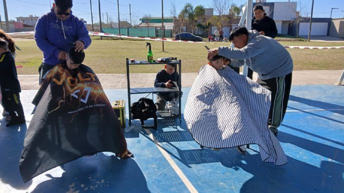 Niños disfrutaron de juegos, sorpresas y cortes de pelo