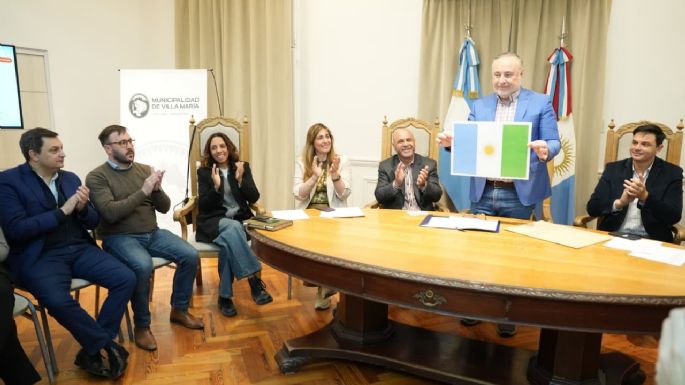 Esta es la bandera oficial de Villa María