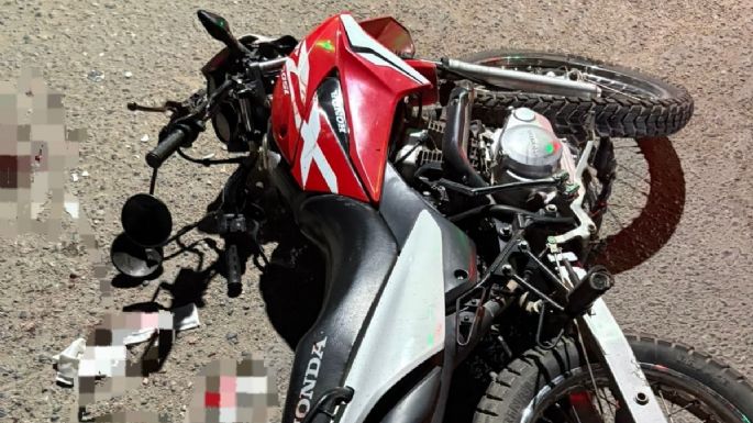 Motociclista chocó con un utilitario y resultó con traumatismos