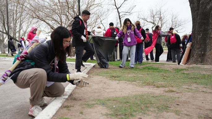 Scouts limpiaron el lago
