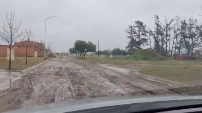 Quejas desde un loteo de Villa Nueva por el estado de las calles