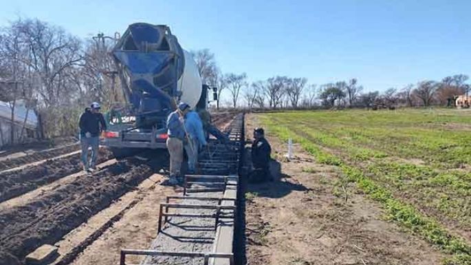 Avanza la obra de cordón cuneta