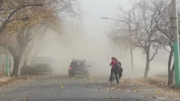 Seguirá el viento fuerte más el ingreso de un frente frío