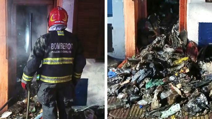 Quiso apagar un incendio y terminó internado, con severas quemaduras