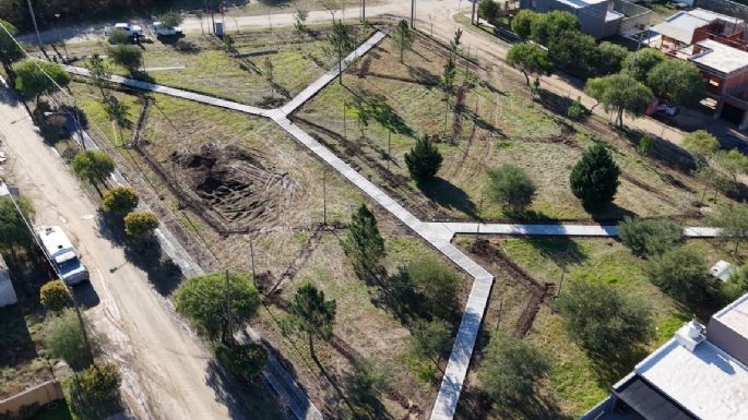 Así está la nueva plaza del barrio Villa Albertina