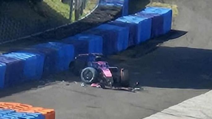 Fuerte accidente de Franco Colapinto en Hungría: está fuera de peligro